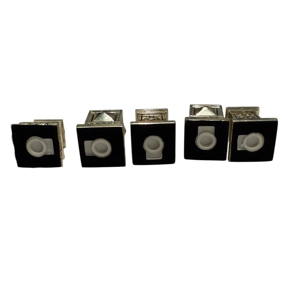 Bombay Co. Set of 5 Of Silver Plated Mini Salt And Pepper Shakers No Box
